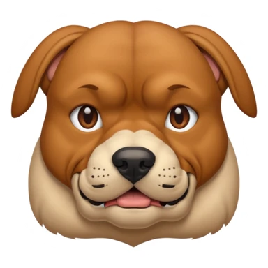 A very muscular dog sticker