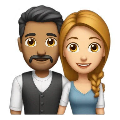 Husband wife  sticker