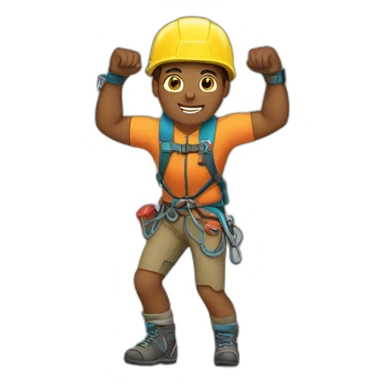 rock climber sticker