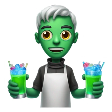 martian barman sticker