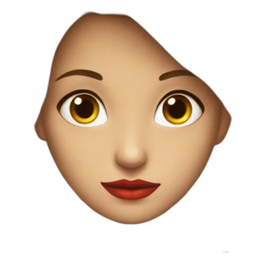 seductive gaze in red dress sticker