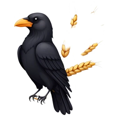 crow emblem with weat sticker