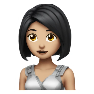 Alita worrior princess as a bunny sticker