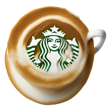 Starbucks latte sticker