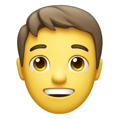 Happy face but sad and cute sticker