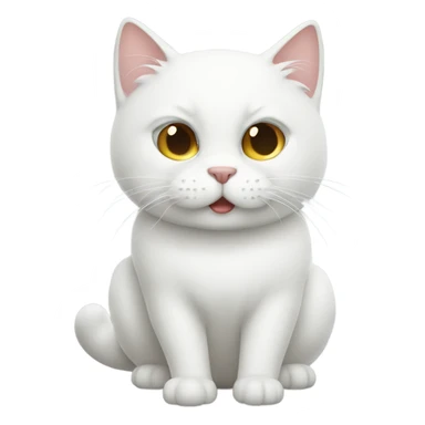 Allergy to white cat sticker