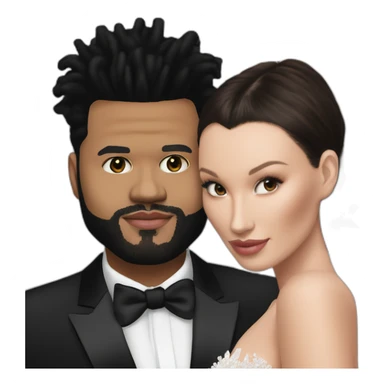 the weeknd marrying bella hadid sticker