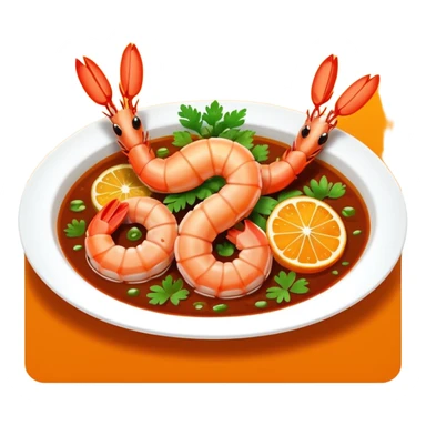 Thai tamarind shrimp dish sticker
