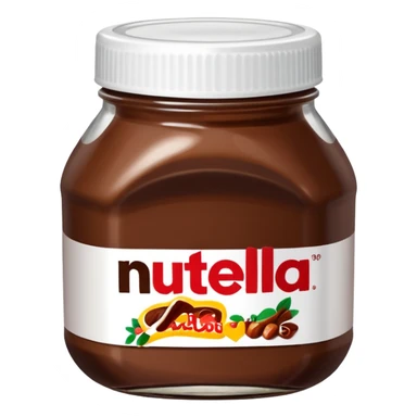 Jar of Nutella make the label say cocoa kisses  sticker