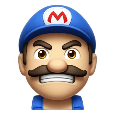 anger mario sticker