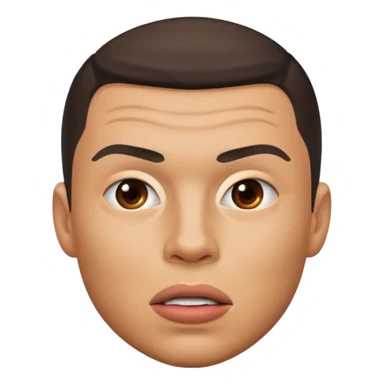 ronaldo qui se mordille les lèvres  sticker