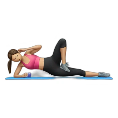 inclined plank exercise sticker