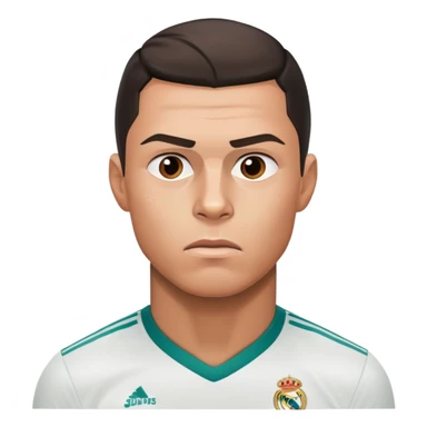 Cristiano Ronaldo with a sad expression sticker