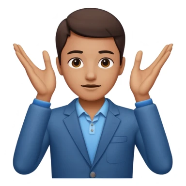 Only when both hands form a triangle gesture sticker