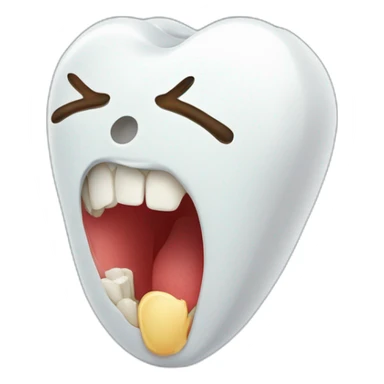Toothache sticker