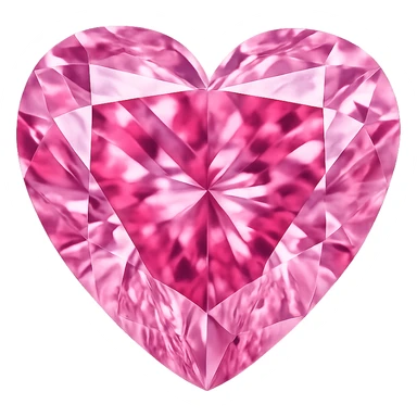 pink heart diamon  , remove background sticker