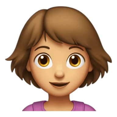 Dora l'exploratrice avec la tête d'un singe sticker