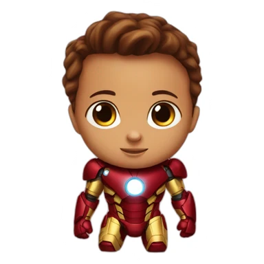 Ironman baby sticker