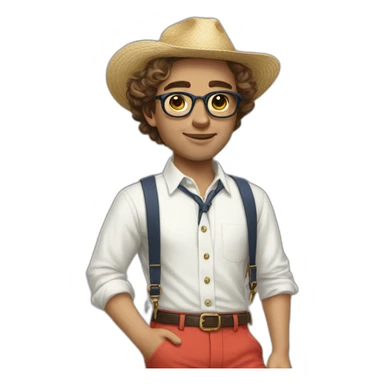 Hyperrealist Preppy spanish sticker