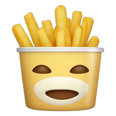 Frietjes met mayonaise sticker