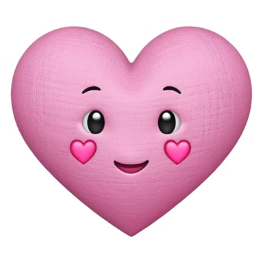 canvas paint pink heart sticker