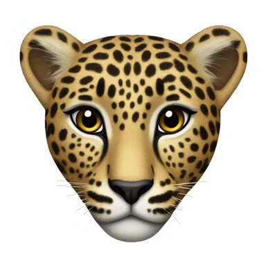 leopard heart sticker