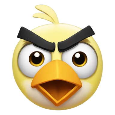 angry birds chuck sticker