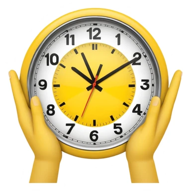 I want a clock it emoji with the fingers like the latest trend with two fingers sticker
