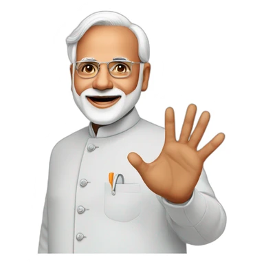 Modi ji saying hello sticker