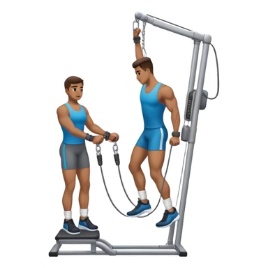 standing cable-machine-leg-raise with ankle-cuffs sticker