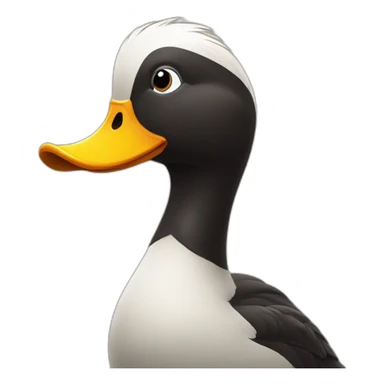 el pato Donal diciendo "hola" sticker