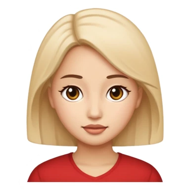 pretty genmoji that looks like Katrina Kiaf sticker