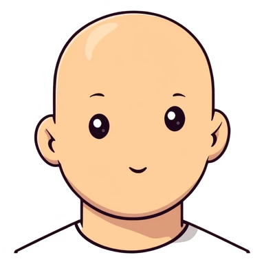 bald man sticker