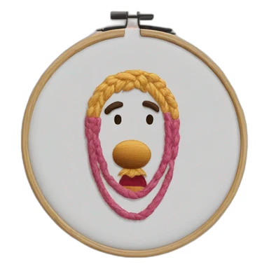 embroidery hoop sticker