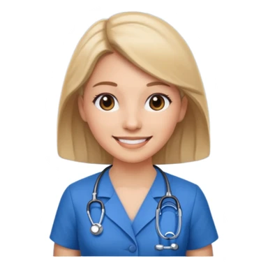 doctor with blue dress  sticker