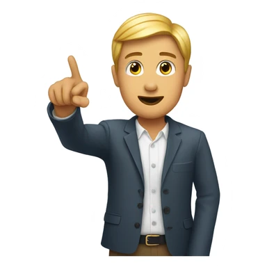 person pointing at watch sticker