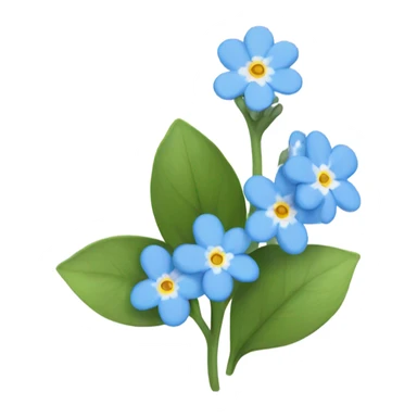 forget me not sticker