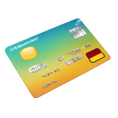 credit card floating across the world sticker