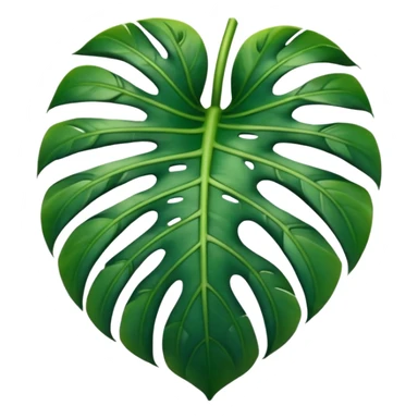 a monstera deliciosa leave sticker