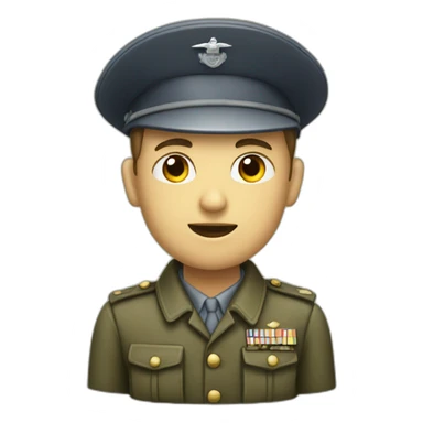 A soldier of the Second World War sticker