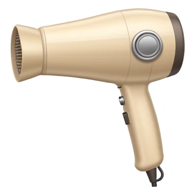 secador de pelo beige sticker