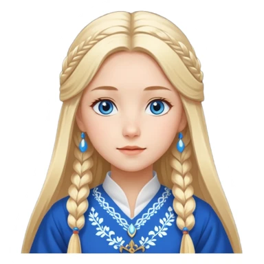 Norwegian beautiful anime lady sticker