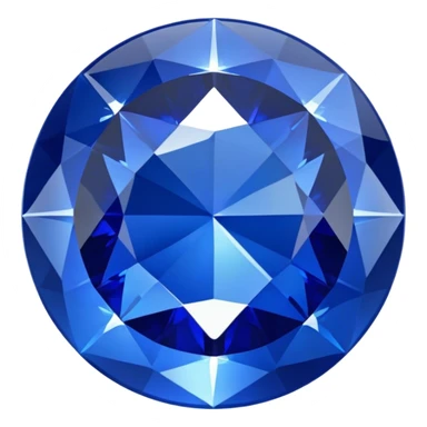 round sapphire sticker