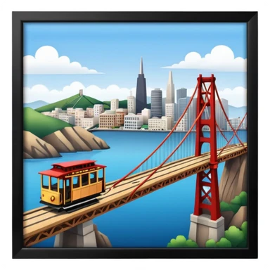 Make a full city of San Francisco  sticker
