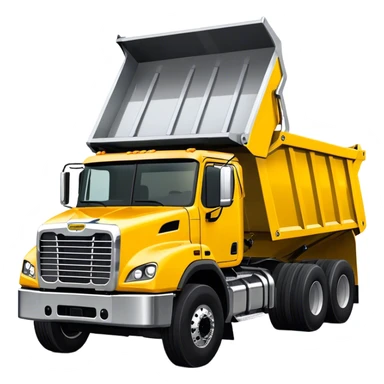 Dump Truck - Freightliner 114SD (Model Year: 2022) (Iconic colour: Yellow with black and silver) sticker