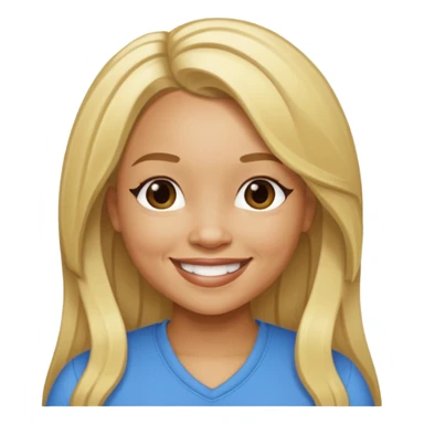 Tameka "Tiny" Cottle with blonde long hair sticker