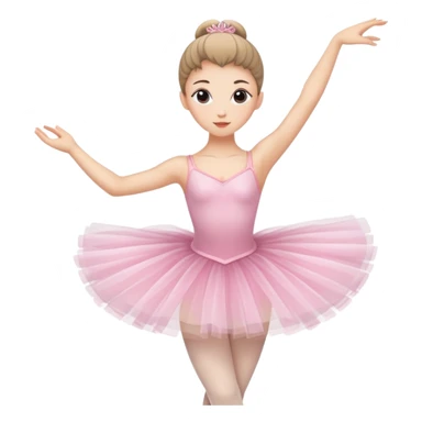 ballerina dancer in ballet pose sticker