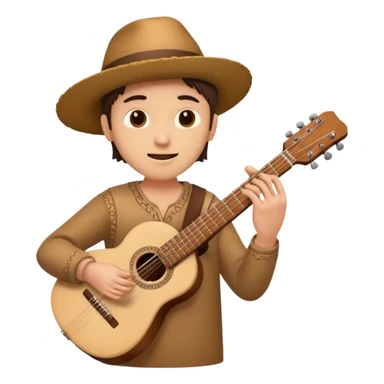 ancient Platon play guitar sticker