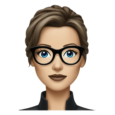 Kate Beckinsale blue eyes glasses classy high fashion  sticker