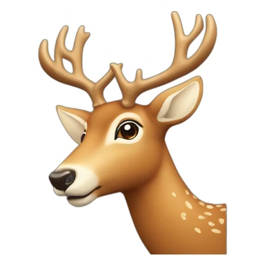 Christmas deer sticker
